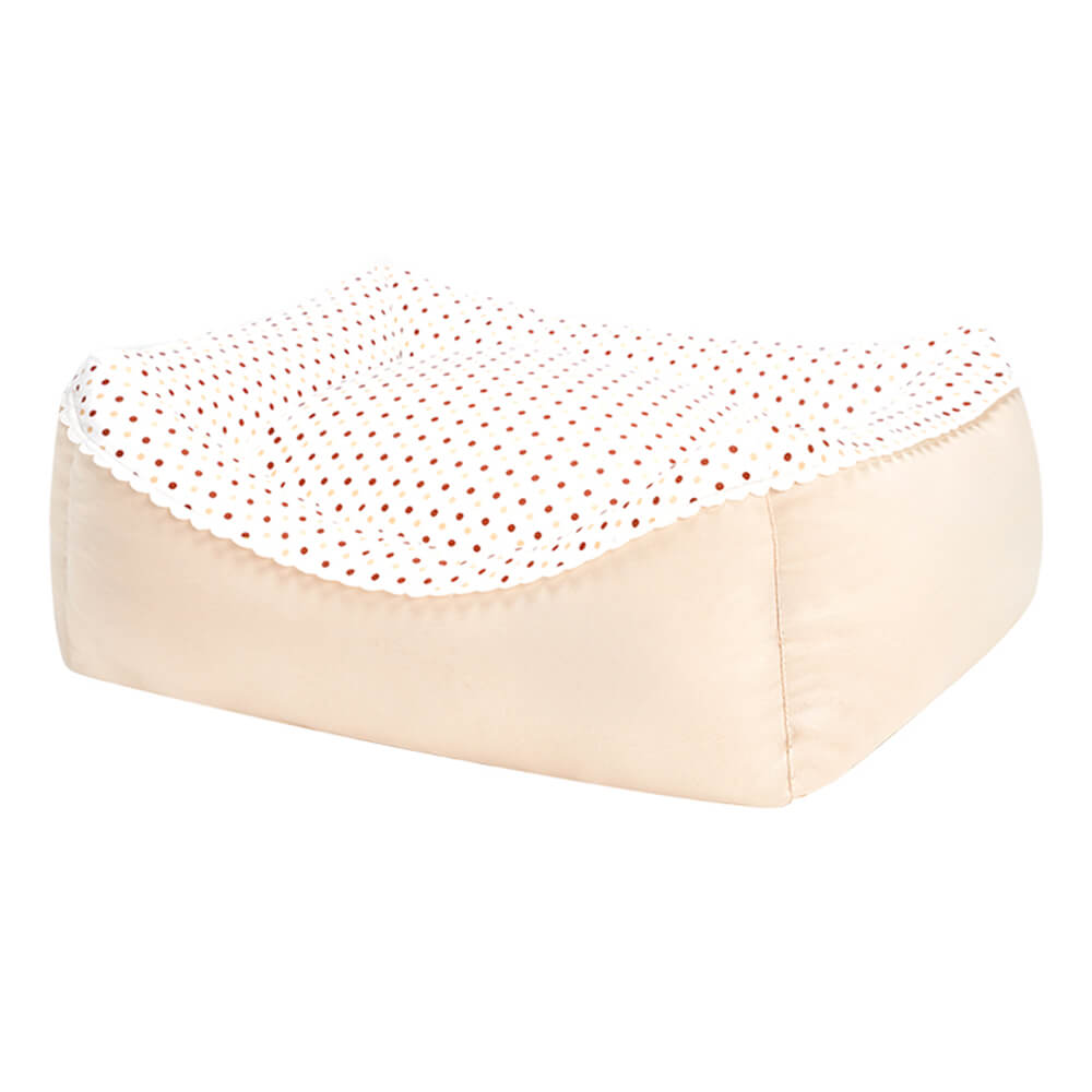 All-Season Cozy Washable Floral Cotton Dog & Cat Bed