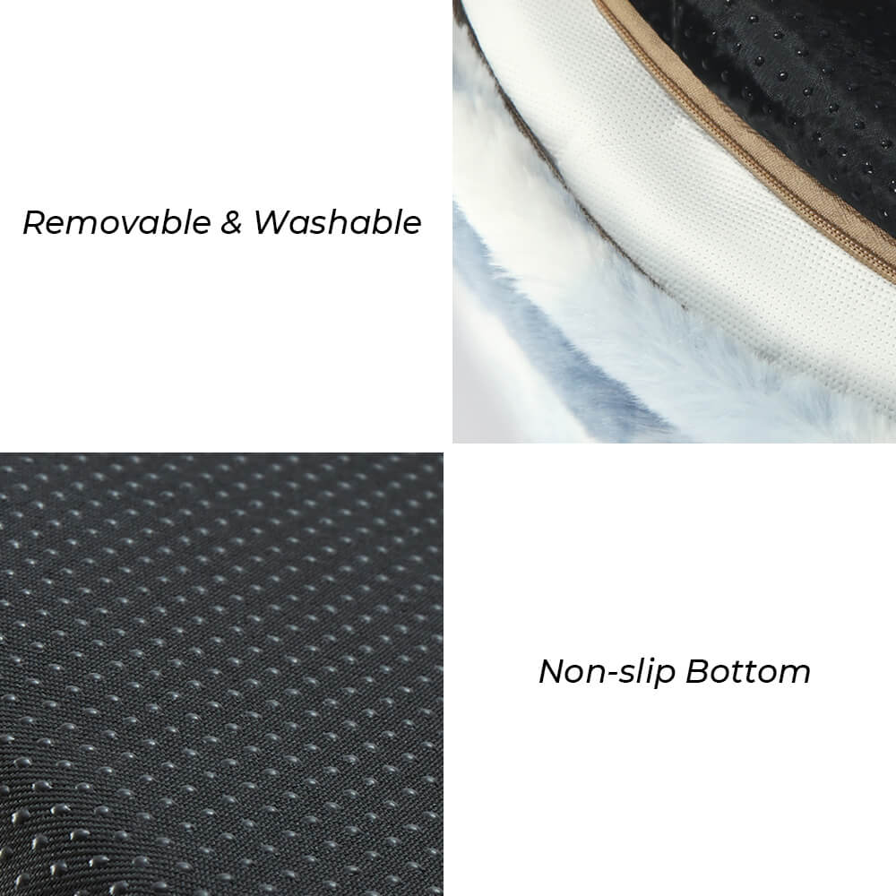 Donutas calmadas y esponjosas nubladas camas de perros redondas