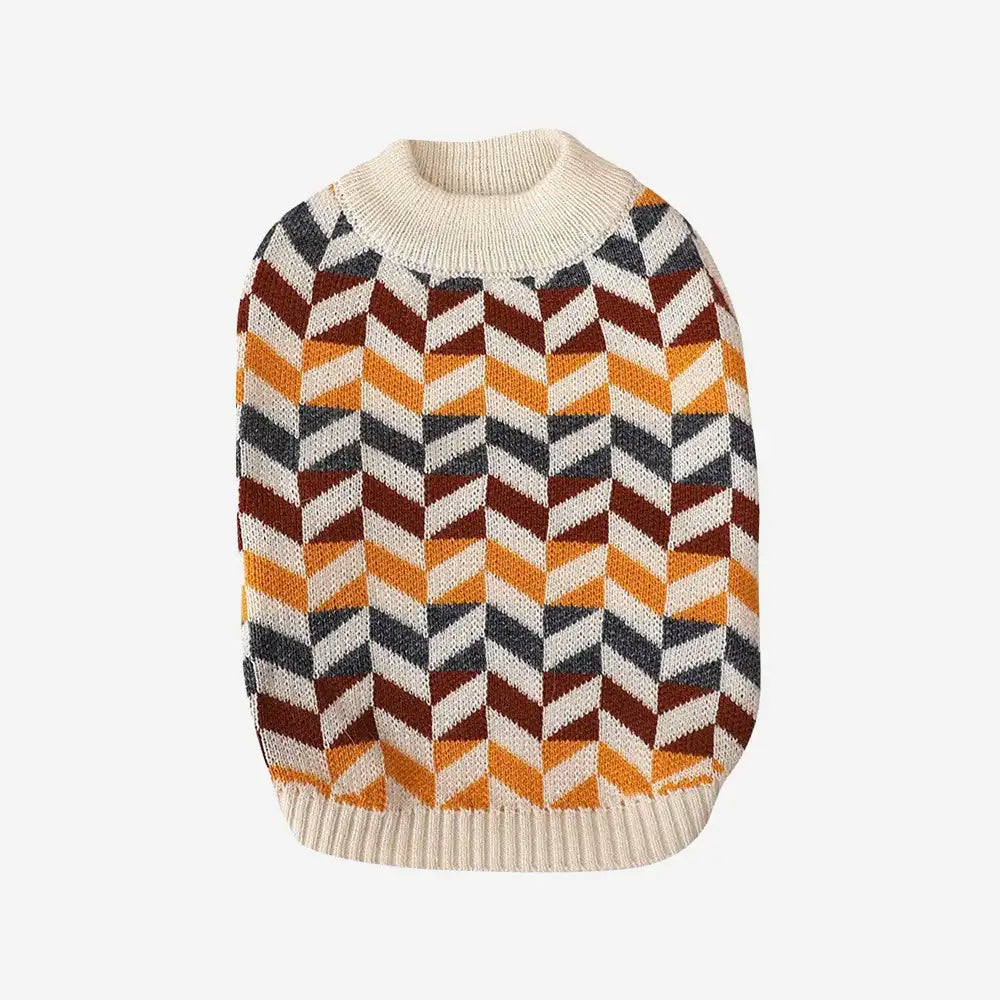 Diamond Striped Dachshund Dog Sweater