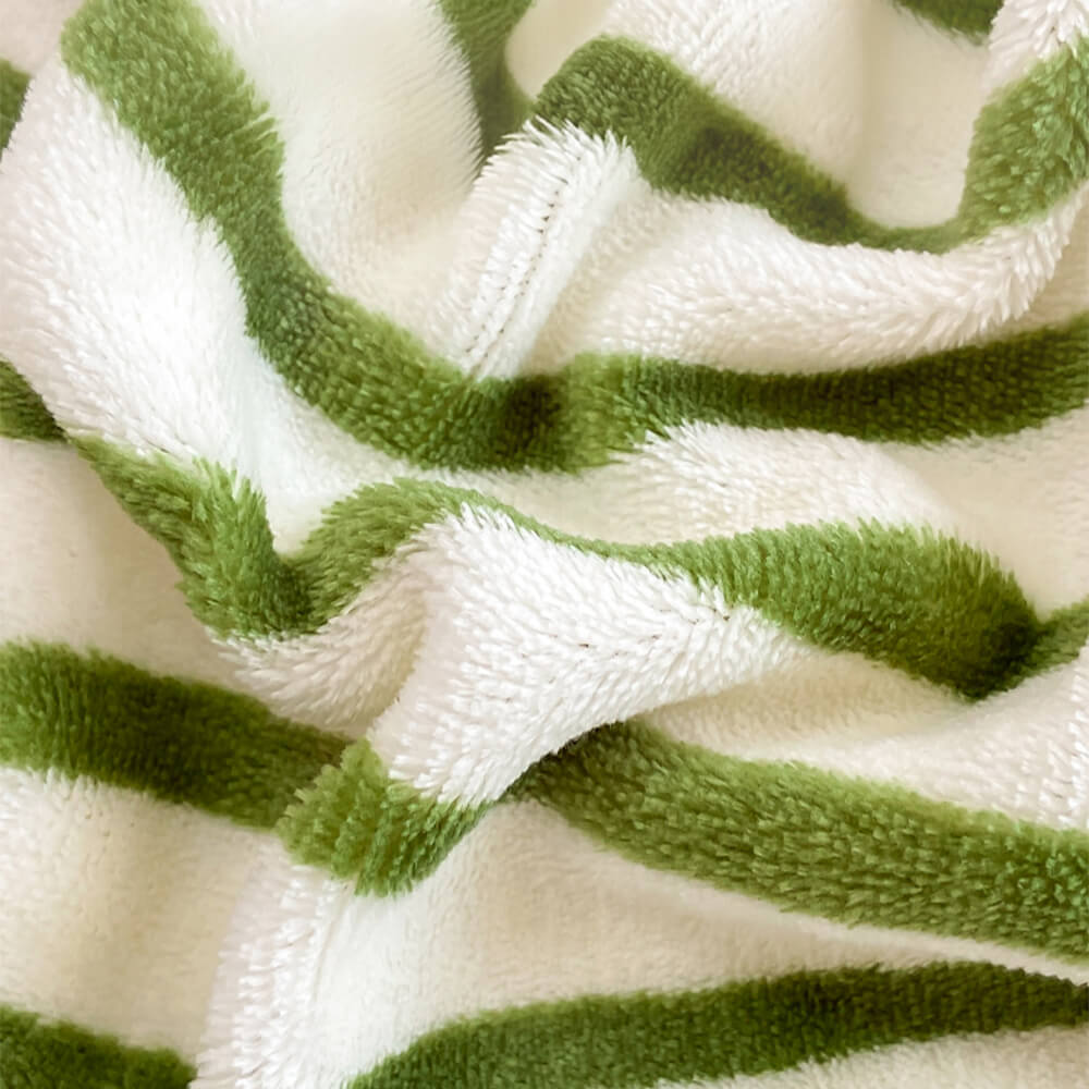 Elegante set di latte a strisce a strisce foglio montato