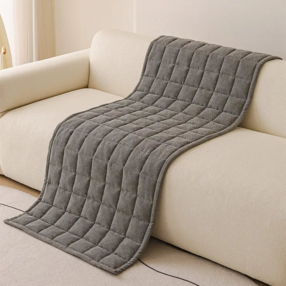 Herringbone chenille elegante decoración de sofá transpirable cubierta de sofá sin deslizamiento