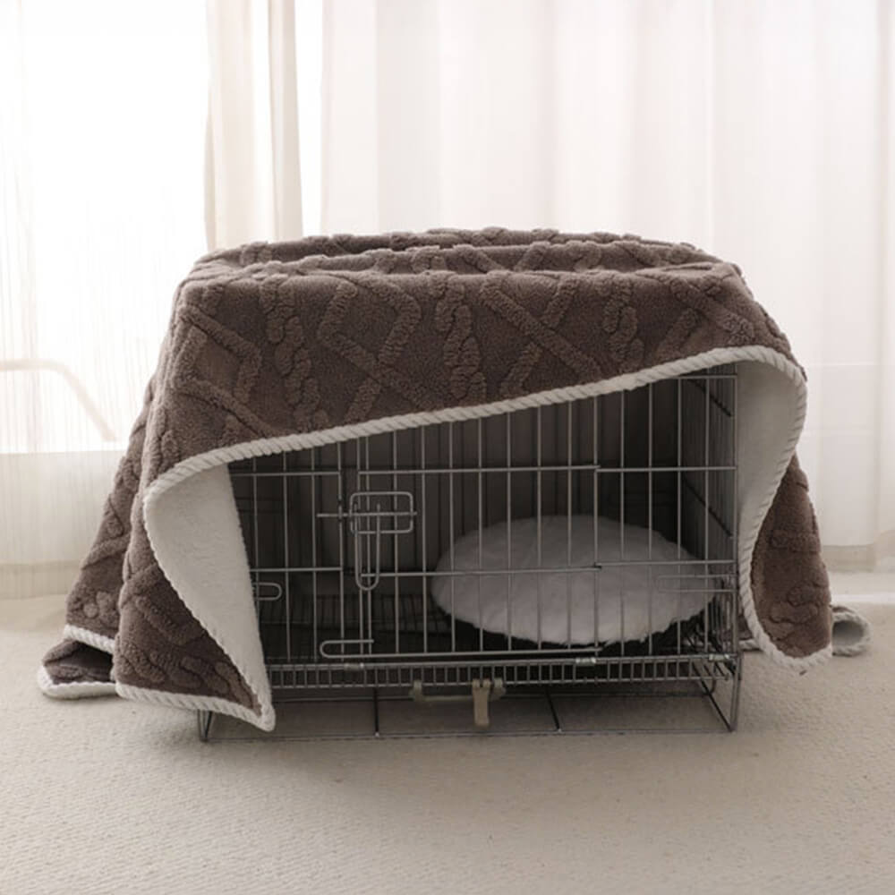 Lussuosa coperta per cani in pile polare calda morbida impermeabile