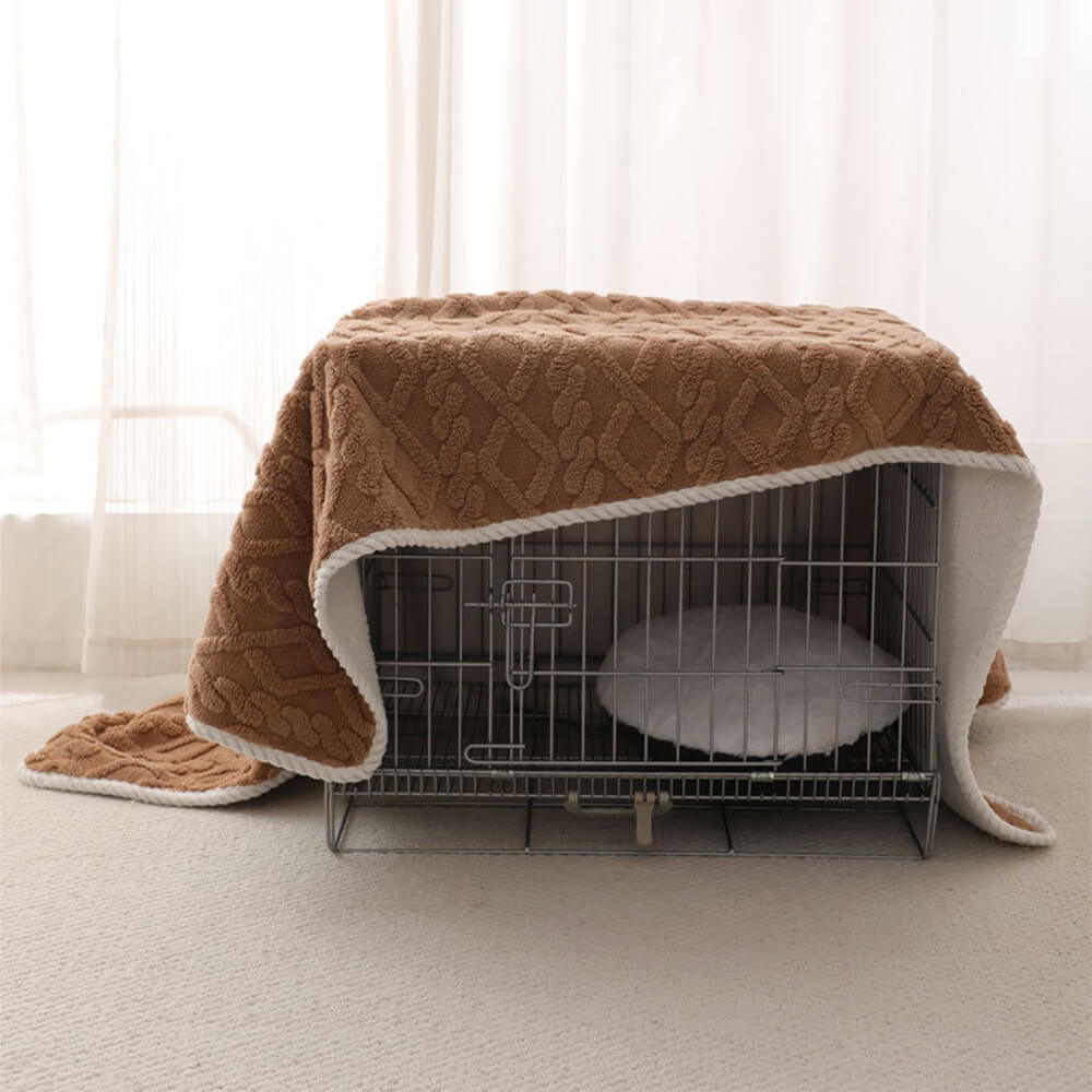 Lussuosa coperta per cani in pile polare calda morbida impermeabile