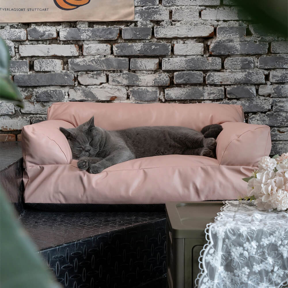 Lussuoso divano di divano per cani e gatti di lussuoso lavaggio a sostegno del canale e gatto