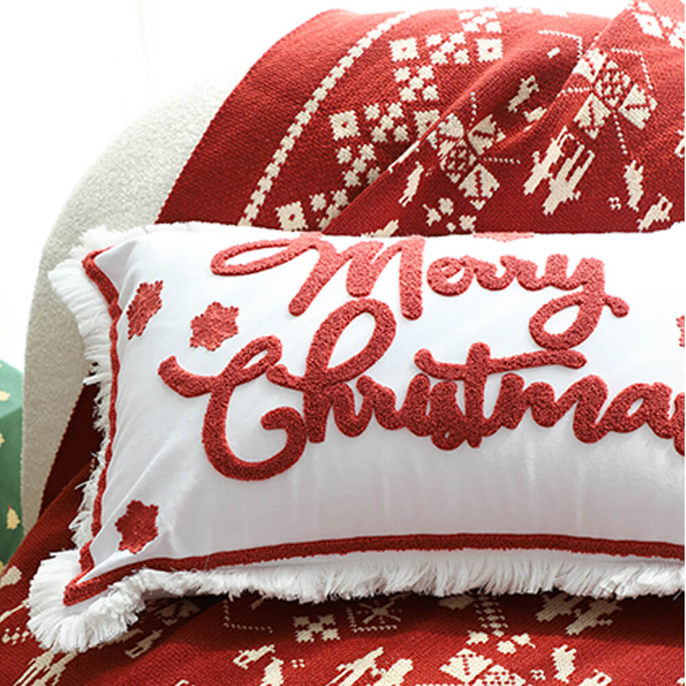 Feliz Navidad Vacaciones Decorativas Decorativas Lumbar Home Sofá Sofá