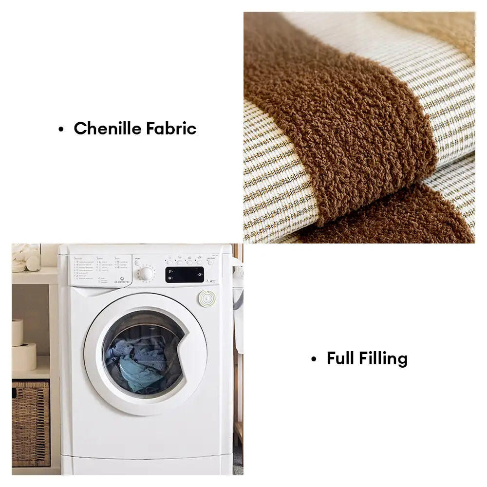 Chenille Art Corrugated Breatable No-Slip Couch Cover Coach