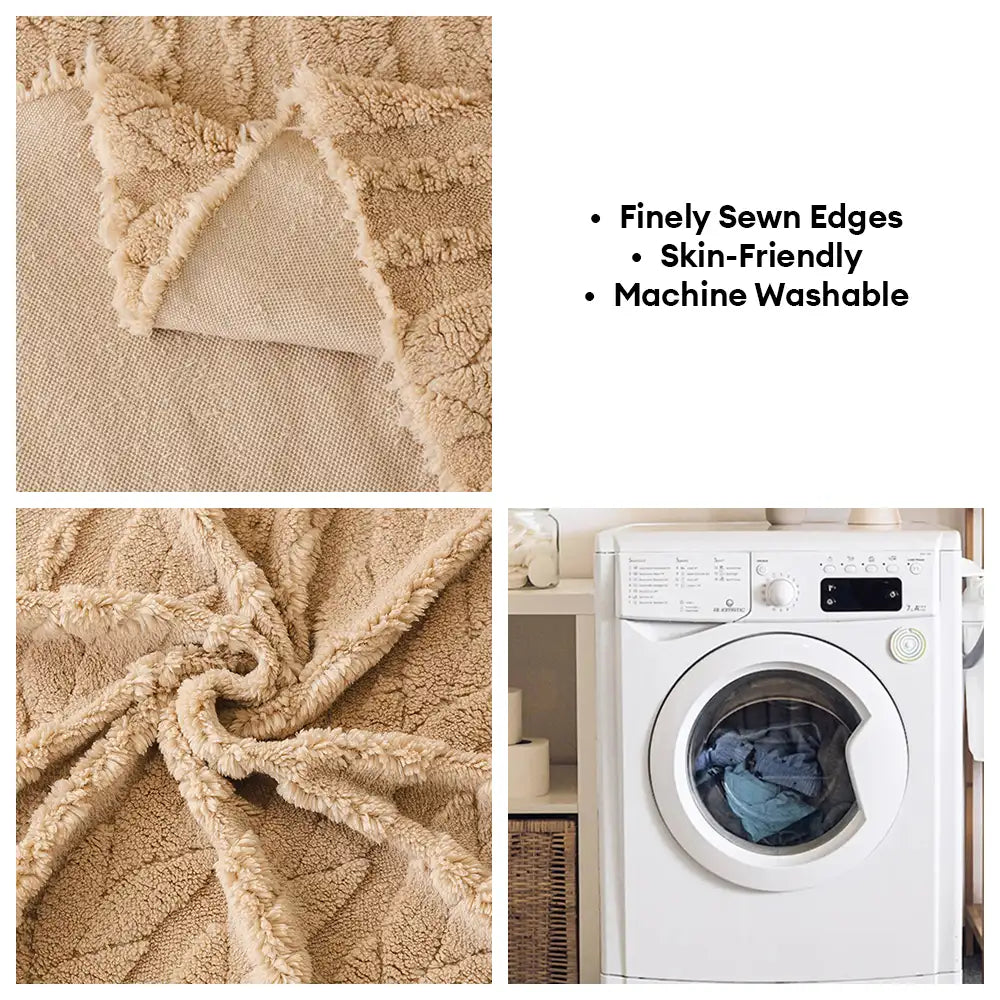 Simple Thickened Soft Fleece Fabric Sofa Protection Couch Cover