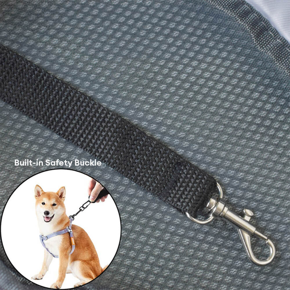 Elegante borsa portante portatile per cani e gatto in pelle