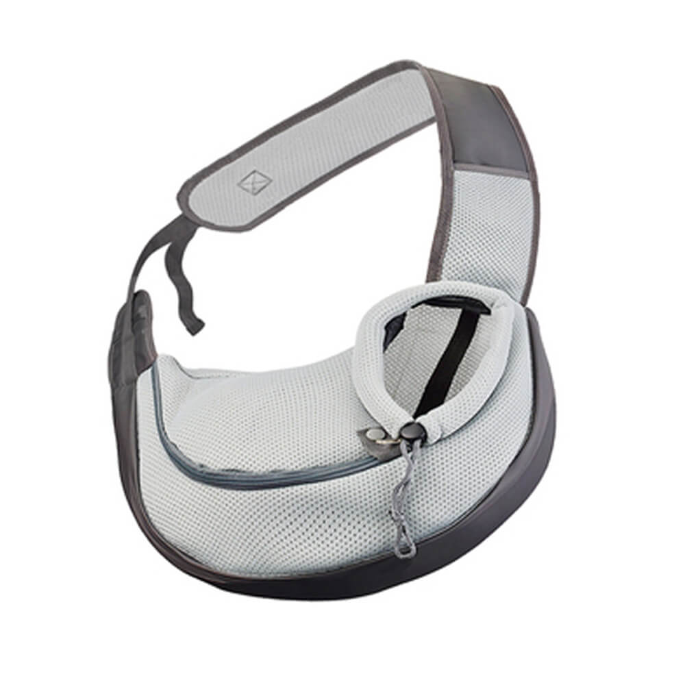 Elegante borsa portante portatile per cani e gatto in pelle
