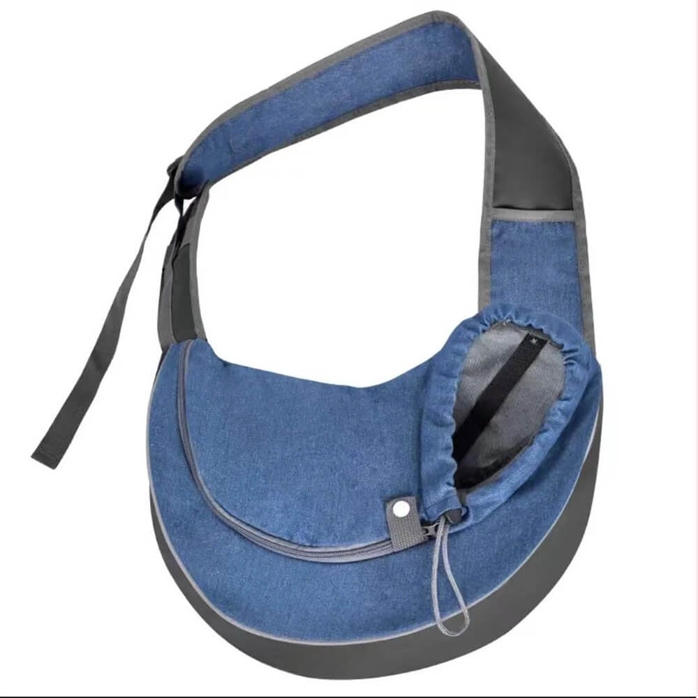 Elegante borsa portante portatile per cani e gatto in pelle