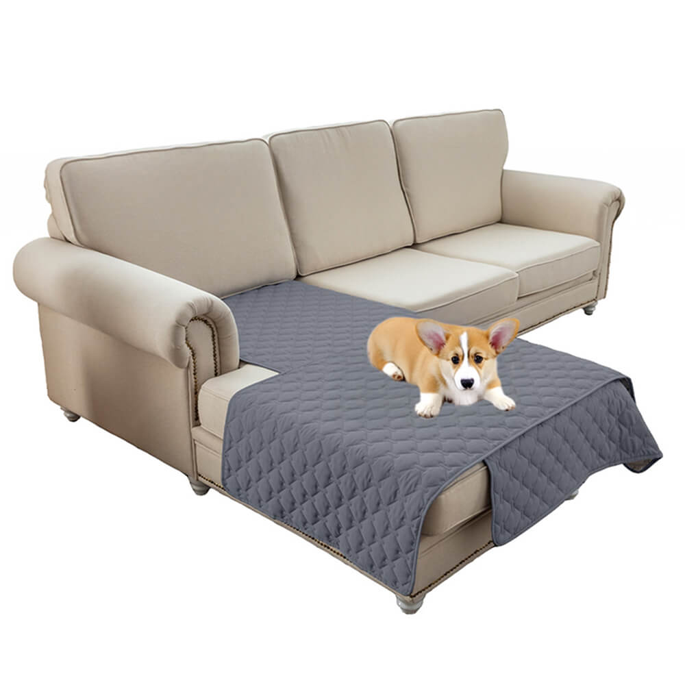 Coperchio di divano per animali trapuntato con diamante impermeabile e non slip-Protezione elegante per mobili