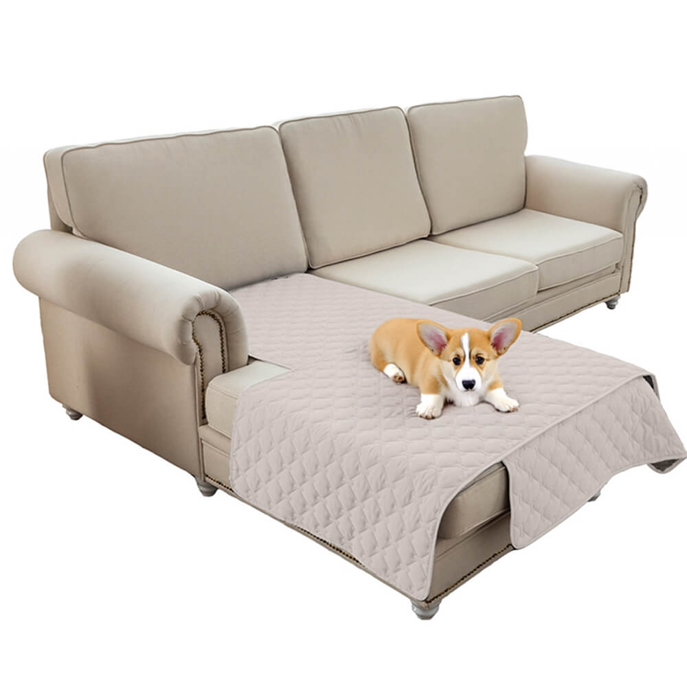 Coperchio di divano per animali trapuntato con diamante impermeabile e non slip-Protezione elegante per mobili