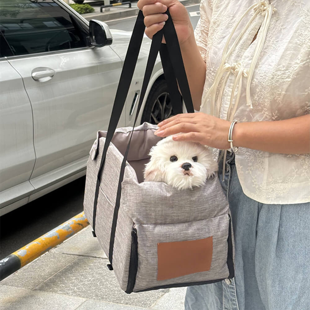 Contraste desmontable antideslizante <tc>Color</tc> Asiento cama para coche para perros y gatos