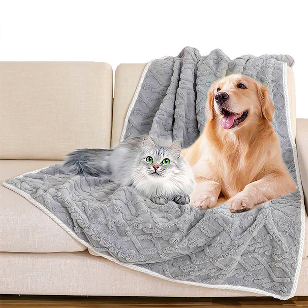 Lussuosa coperta per cani in pile polare calda morbida impermeabile