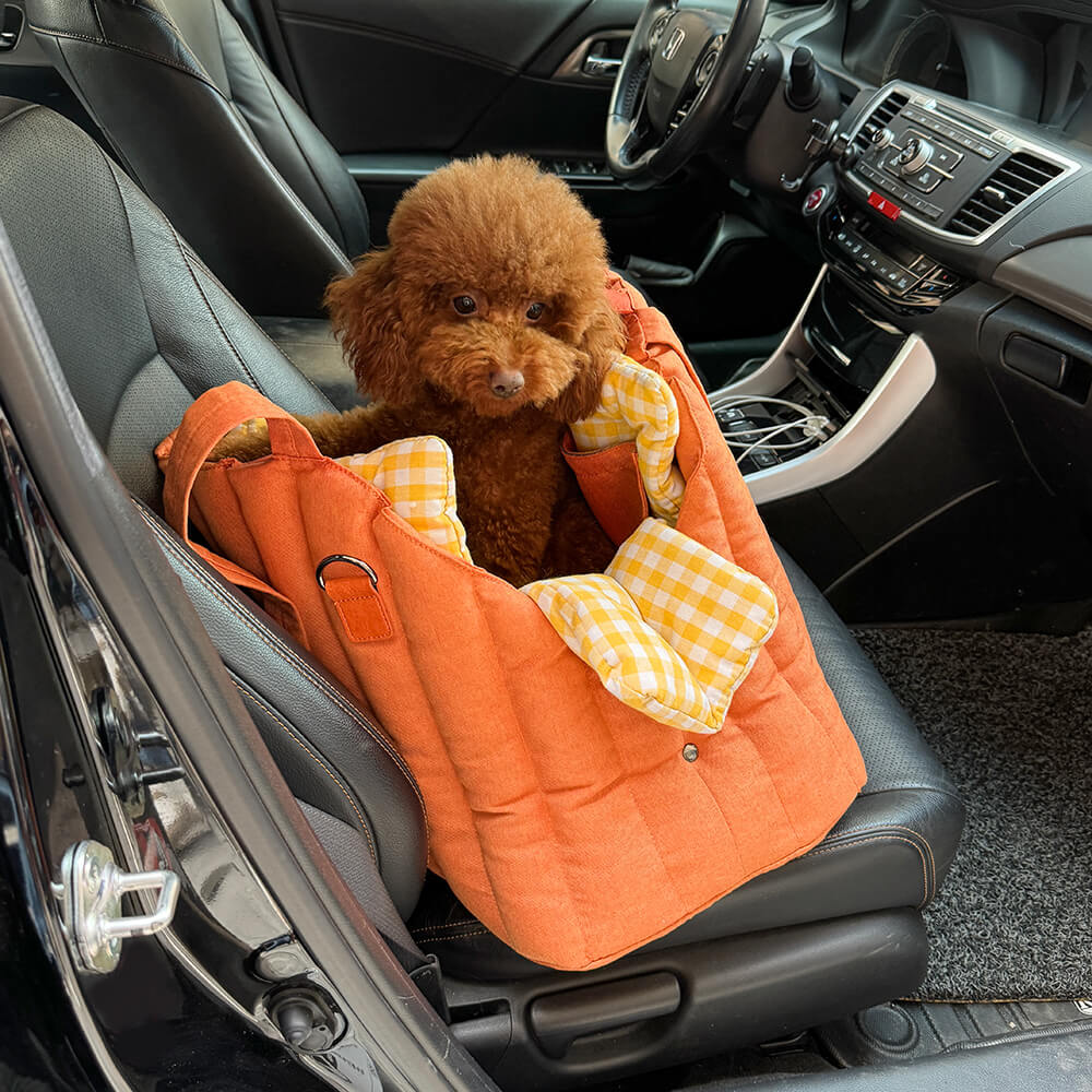 Bolsa portadora de perros y gatos multipropósito portátiles de gingham