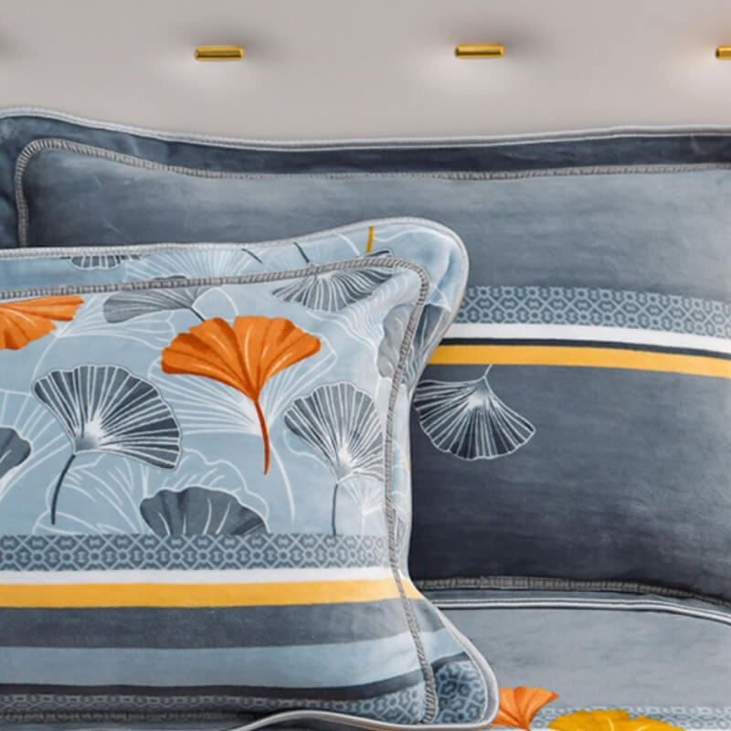 Velvet di latte floreale casalingo foglio letto comodo con gonna da letto