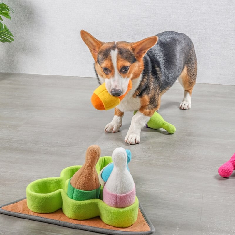 Giocattolo di distributore di cani da bowling interattivo da bowling