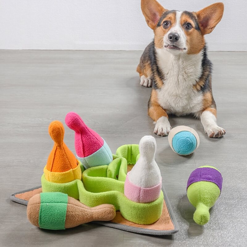 Giocattolo di distributore di cani da bowling interattivo da bowling