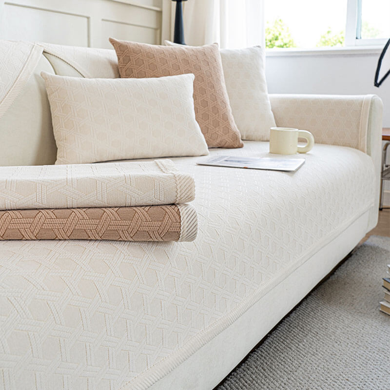 Wasserdichter und ölbeständiger Couchbezug aus Jacquard-Chenille-Stoff