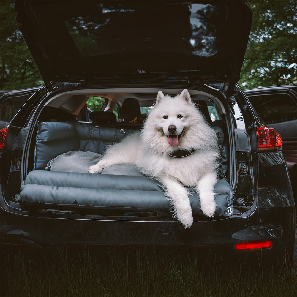 Großes Deluxe-Autositz-Sitzerhöhungsbett für Hunde aus Kunstleder – Urban Voyager
