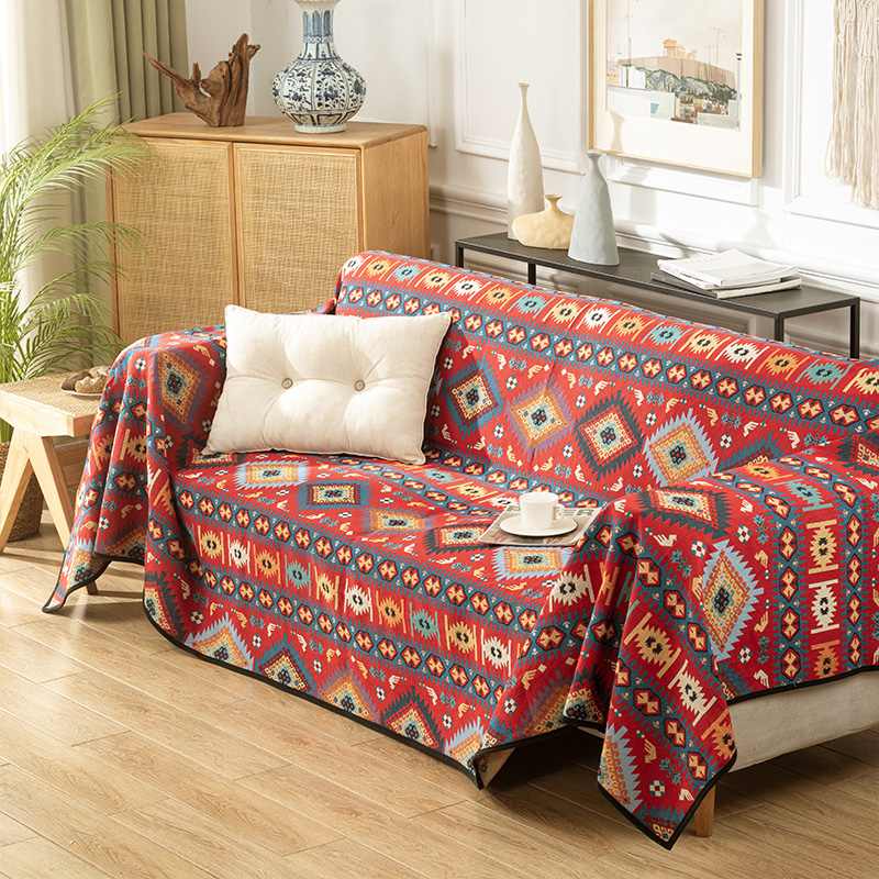 Copertina di divano coperta per lancio multifunzionale jacquard marocchino
