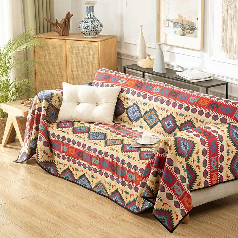 Copertina di divano coperta per lancio multifunzionale jacquard marocchino