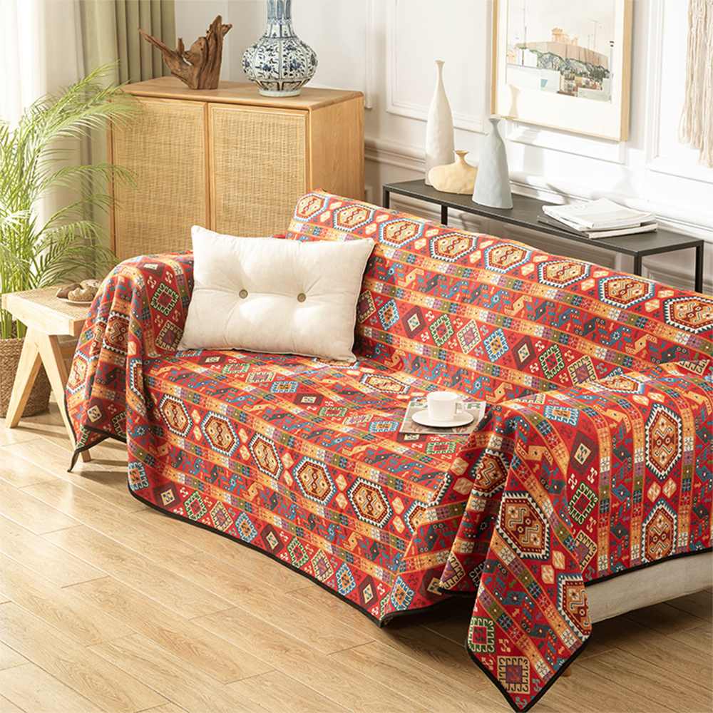 Copertina di divano coperta per lancio multifunzionale jacquard marocchino