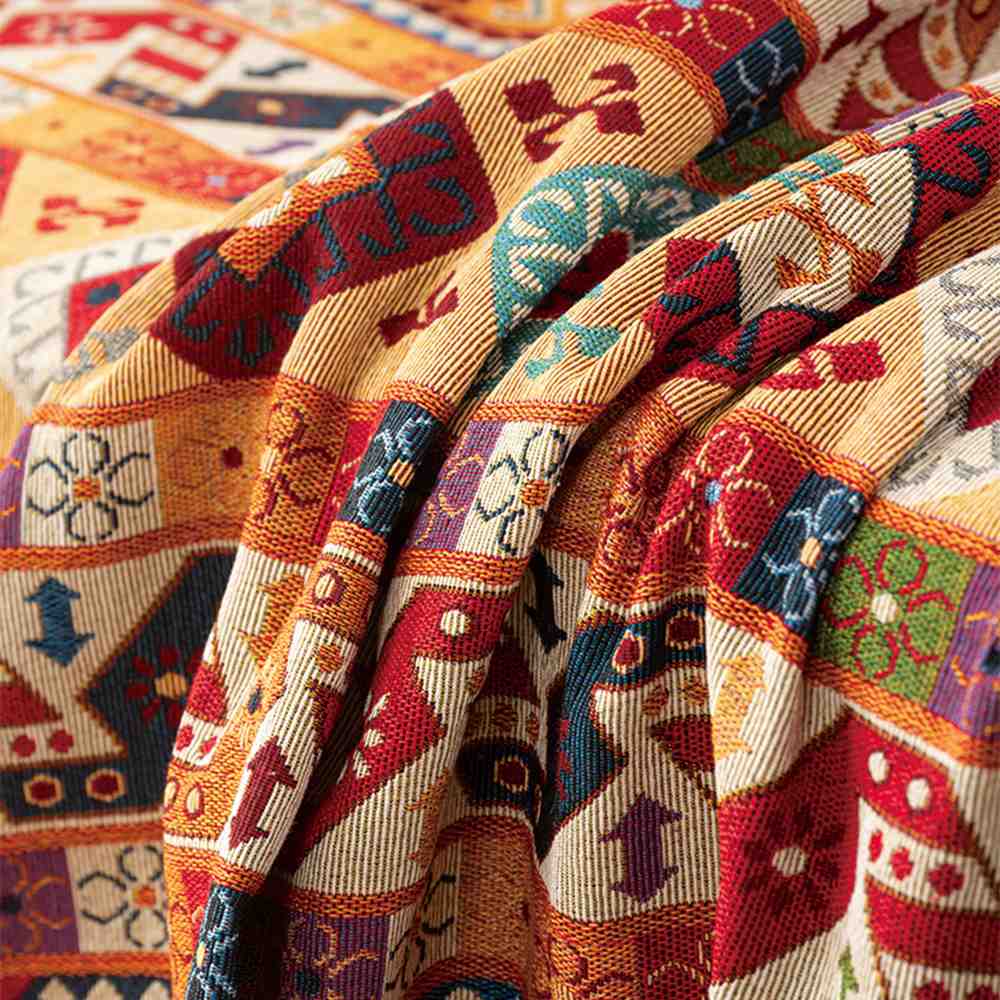 Copertina di divano coperta per lancio multifunzionale jacquard marocchino
