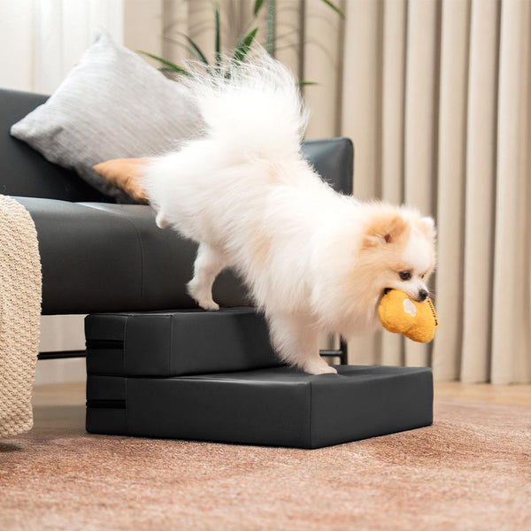 Waterproof Washable PU Leather Modular Multi-Level Pet Stairs