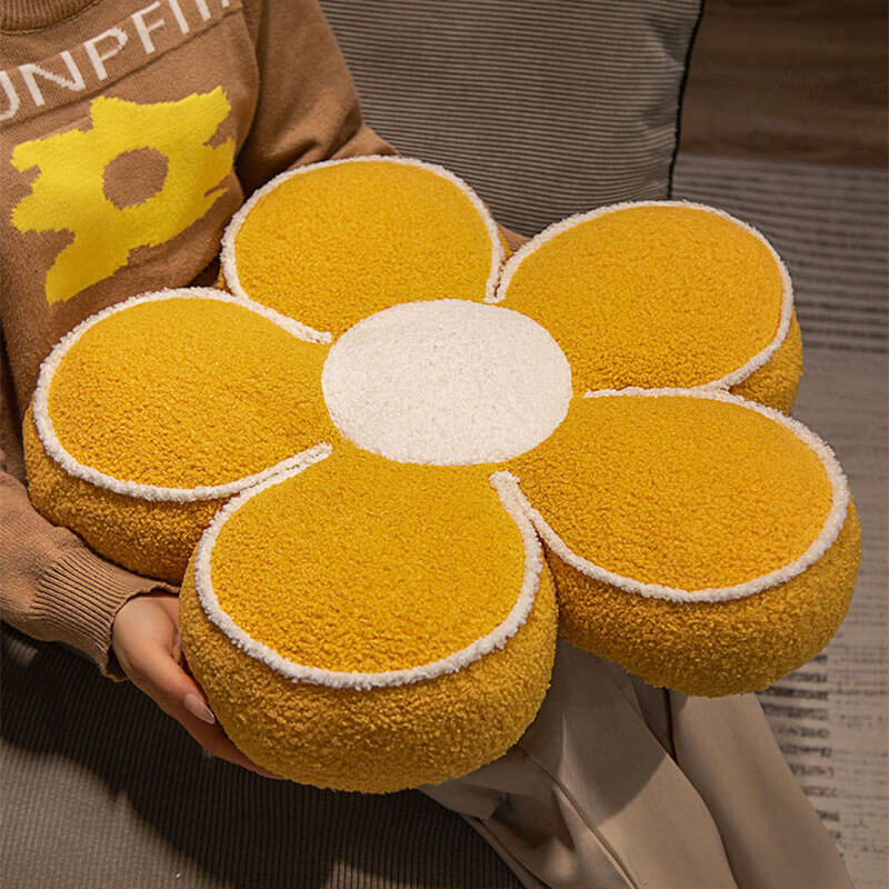 Peluche fiore decorativo cuscino