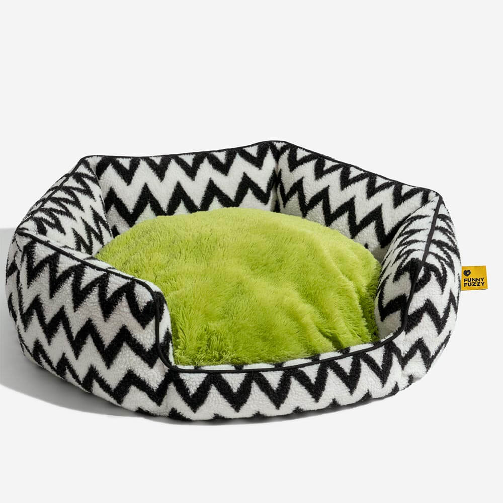 Pelugaletta per gatto Chevron Cat Bed-The Caloroso abbraccio