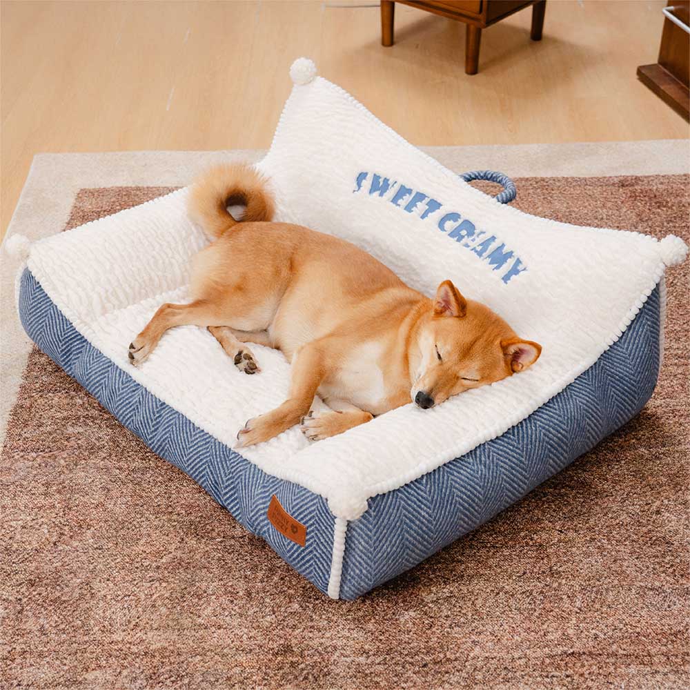 Pelugo di divano di cani per cantini per cuscinetti lavabili - dolce cremoso