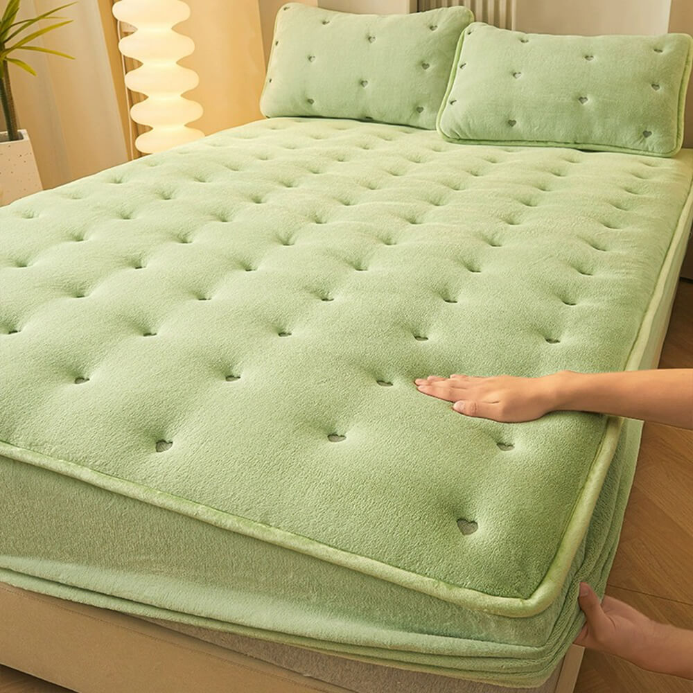 Coperchio materasso con telaio trapuntato calda morbido