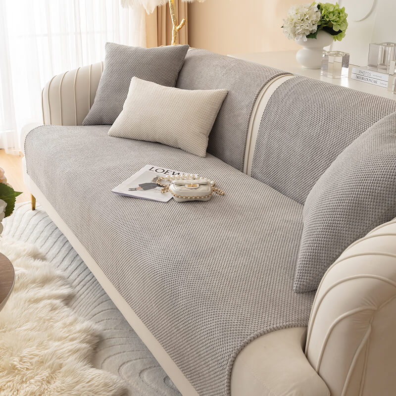 Coperchio di divano per mobili per peluche a colori solidi semplici