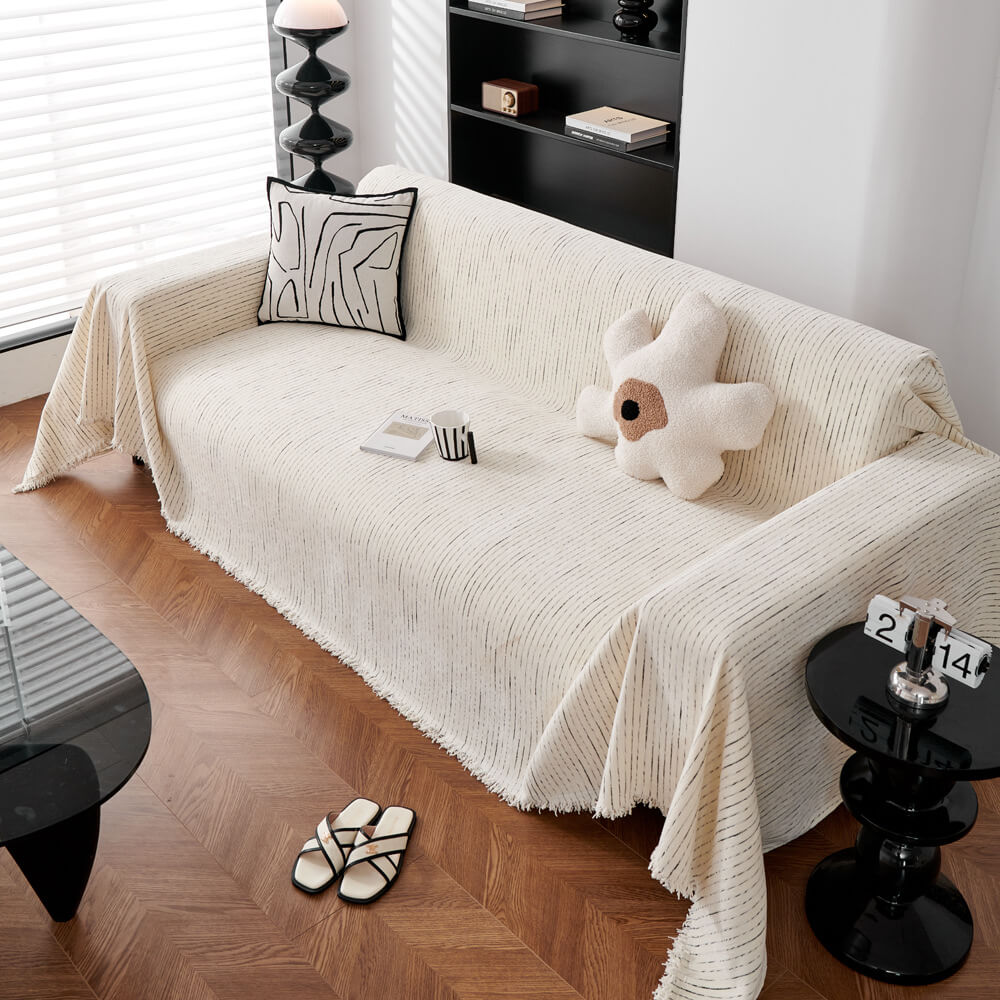 Soft Línea Chenille All-Season Sofá Protección duradera Cubierta de sofá de lanzamiento