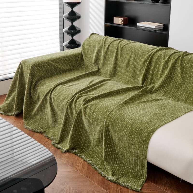 Soft Línea Chenille All-Season Sofá Protección duradera Cubierta de sofá de lanzamiento