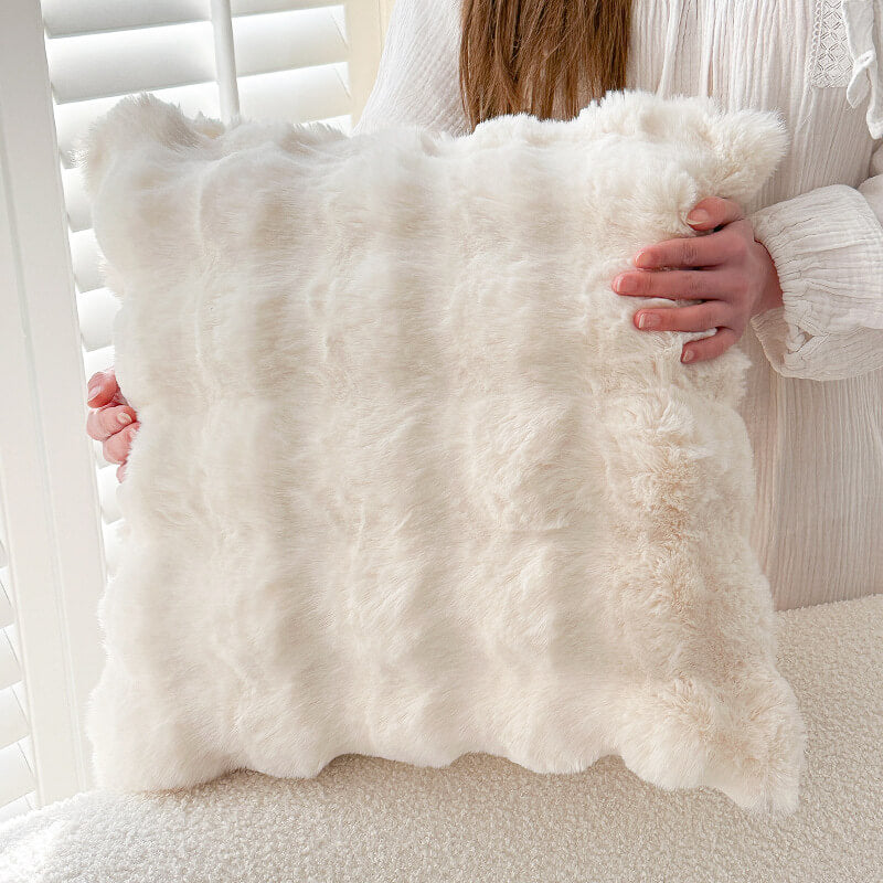 Coperchio di divano a protezione per la pelle in finta coniglio in finto ultra soft