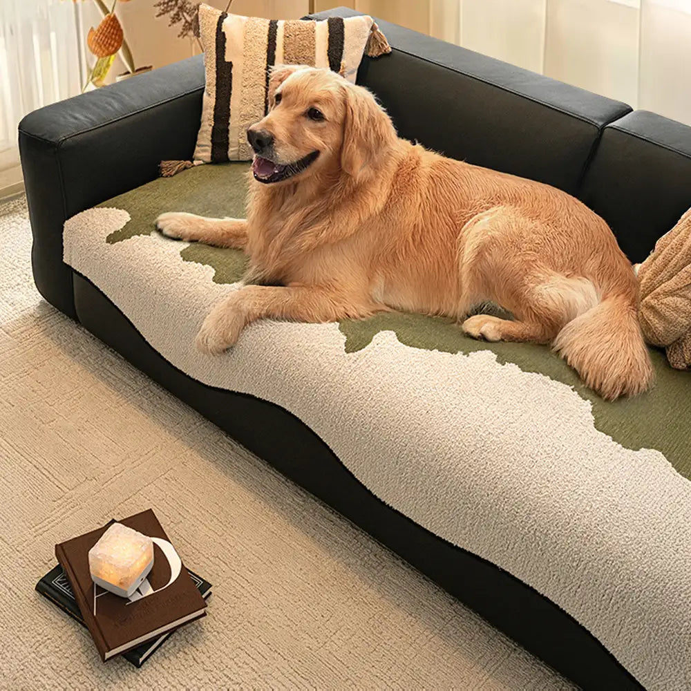 Herringbone chenille elegante decoración de sofá transpirable cubierta de sofá sin deslizamiento