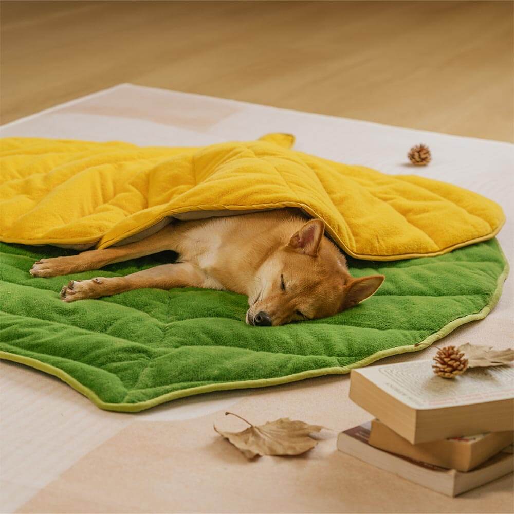 Peluche tappetino per cani lavabili a forma di foglia-foglia-il collettore di foglie