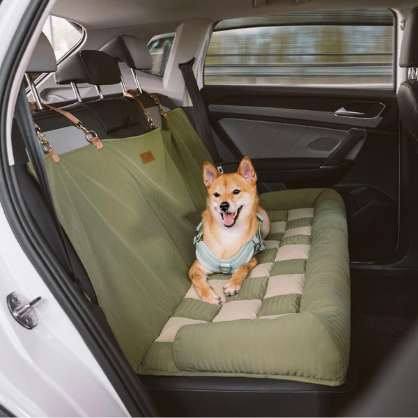 Sedile posteriore di sicurezza del cestino da viaggio Liced sedile per auto con cani - Scatto di scacchiere