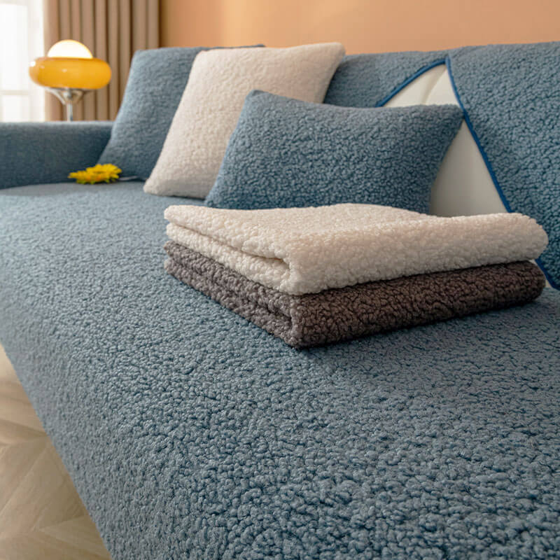 Coperchio di divano senza slip da pile Ultrasoft Teddy