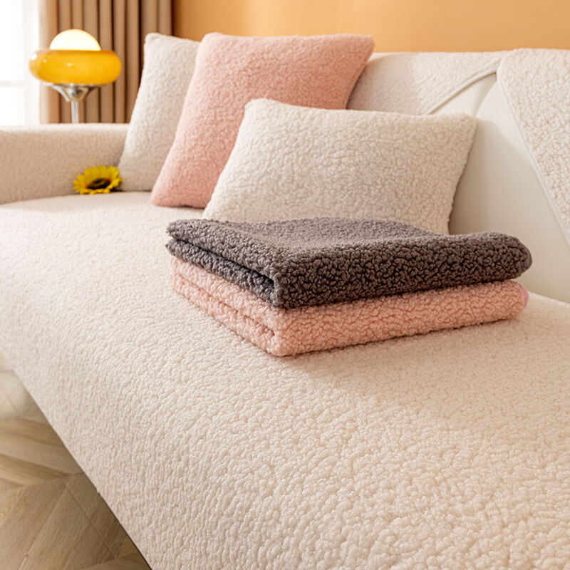 Coperchio di divano senza slip da pile Ultrasoft Teddy