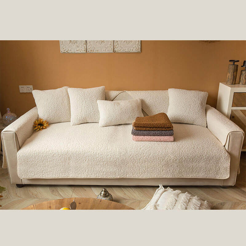 Coperchio di divano senza slip da pile Ultrasoft Teddy