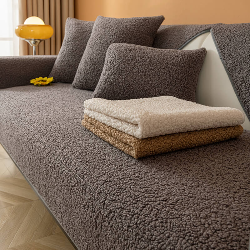 Coperchio di divano senza slip da pile Ultrasoft Teddy