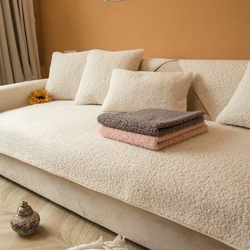 Coperchio di divano senza slip da pile Ultrasoft Teddy