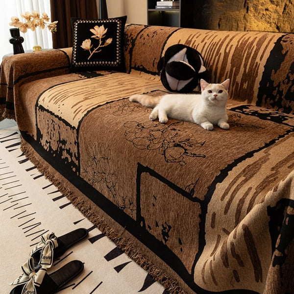 Coperchio del divano di divano di divano di divano anti-scratch di Chenille vintage