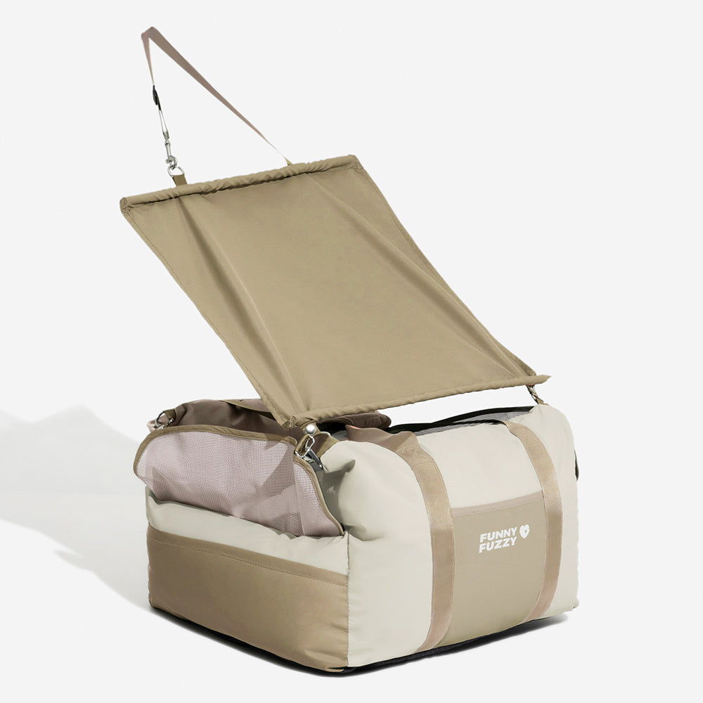 Seggiolino per auto del cane ombrellone - cucciolo rover impermeabile per la protezione del sole traspirante protezione da cani seggiolino auto