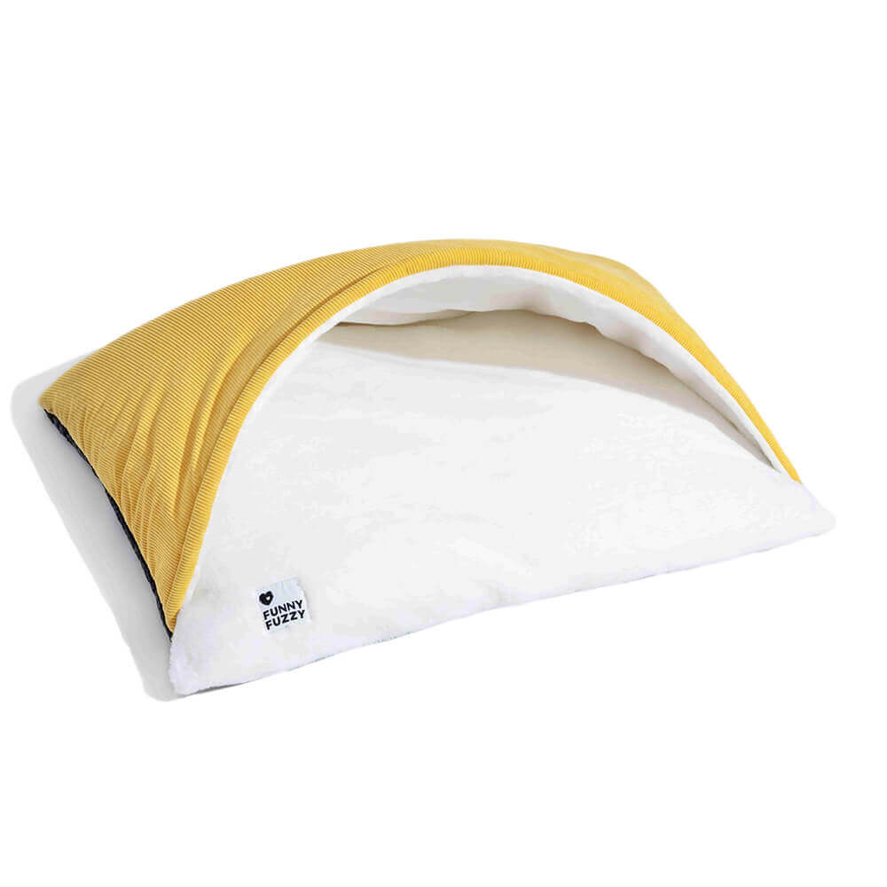 Cama de perros con saco de dormir de cachorros difuso extremadamente suave