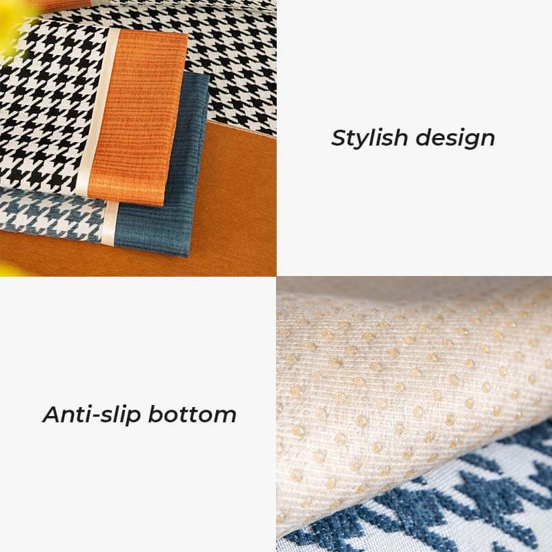 Coperchio di divano non slip Classic Houndshooth Stampa Chenille