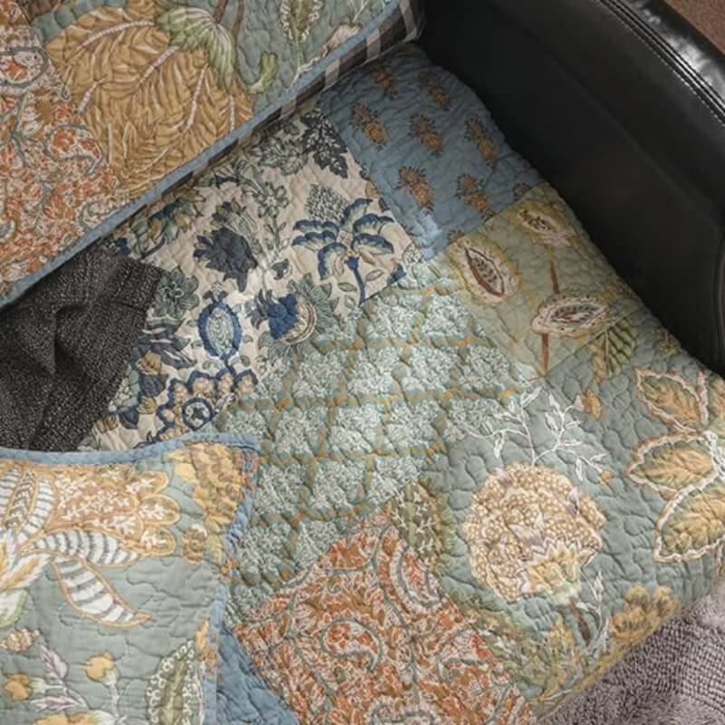 Coperchio di divano di cotone floreale europeo di divano protettivo non slip